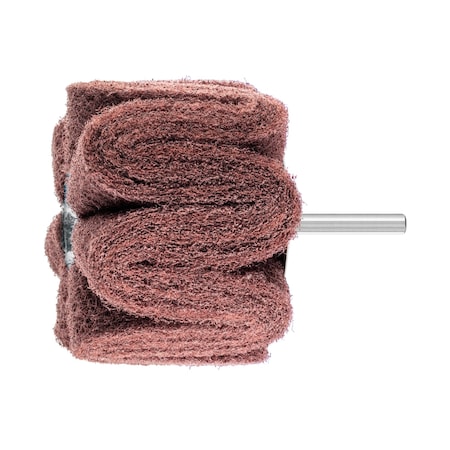 Pferd 3" x 2" POLINOX Mtd. Flap Wheel - 1/4" Shank - PNG Type - A/O 180 Grit 46237